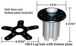 Hub Liner -5 leg dovetail